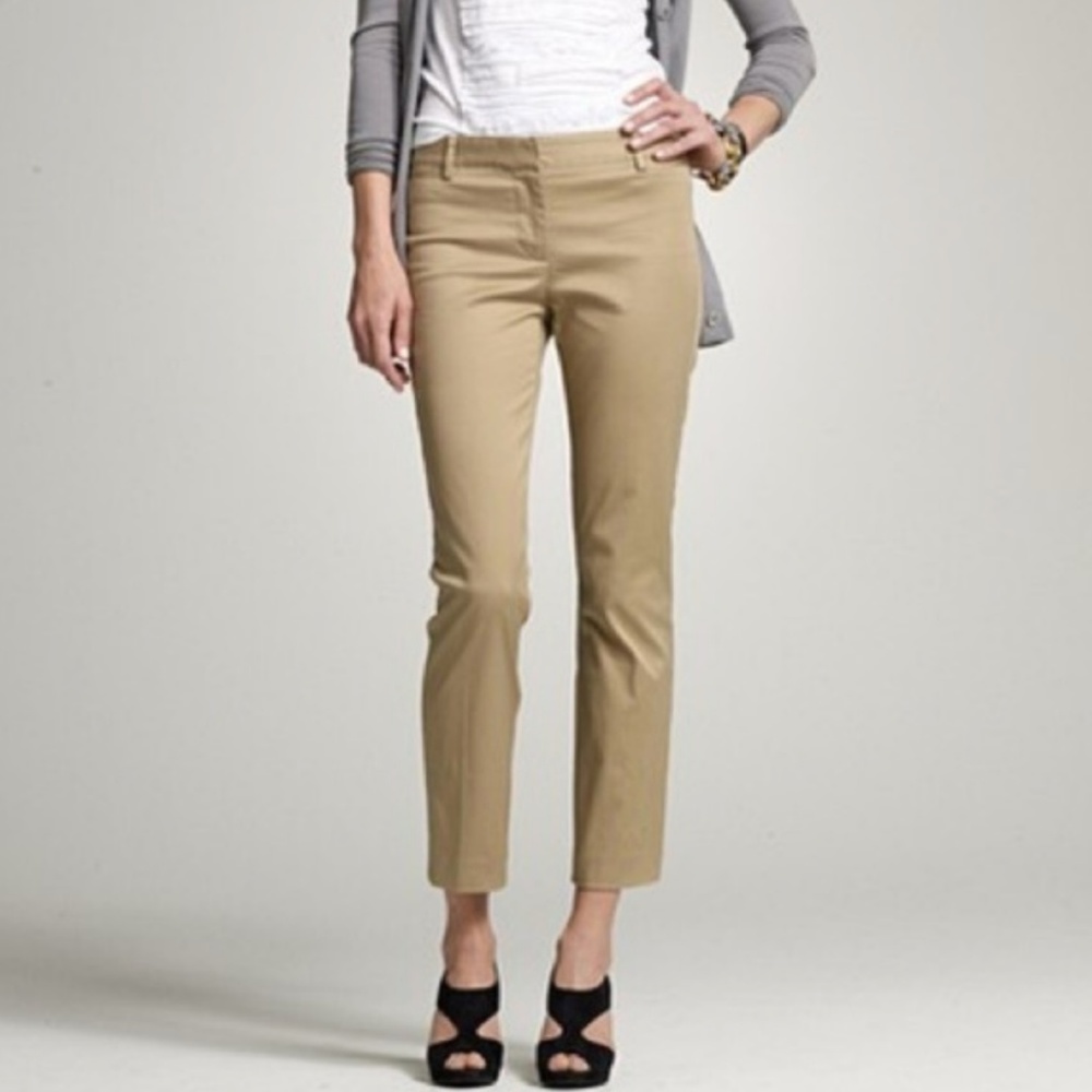 J.Crew City Fit Capri Pants in Stretch Chino